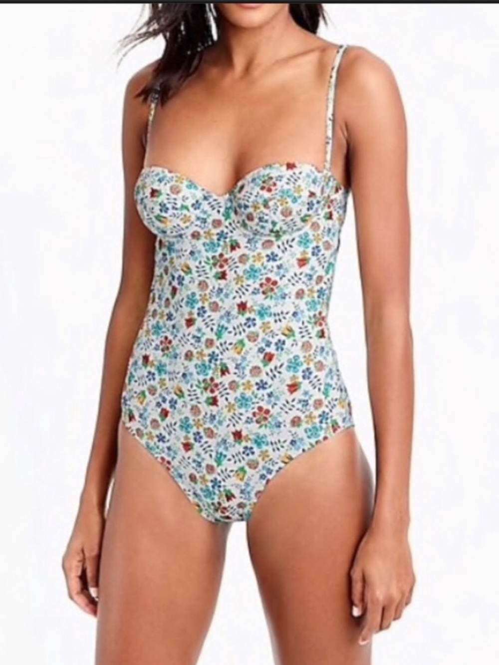 J. Crew x Liberty one-piece convertible swimsuit NWT